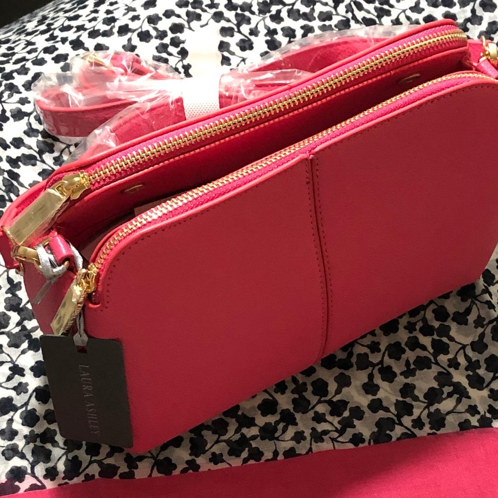 Laura Ashley Hot Pink Cross Body Handbag - Picture 3 of 16